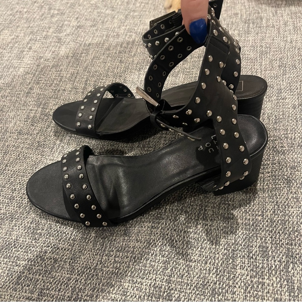 Shu Shop Studded Black Heels